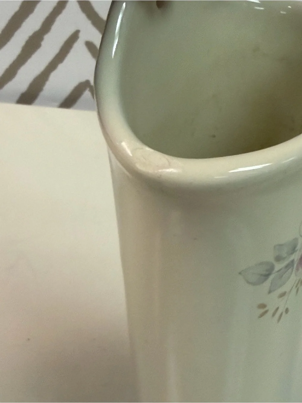Vintage Pfaltzgraff Trousseau Floral Wall Vase